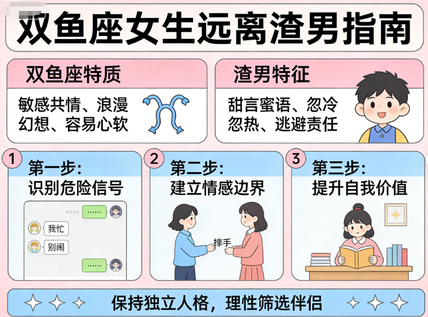 双鱼座的女生怎么远离渣男